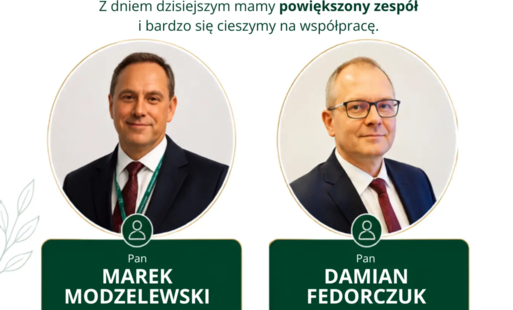 witamy nowych członków kadry kierowniczej