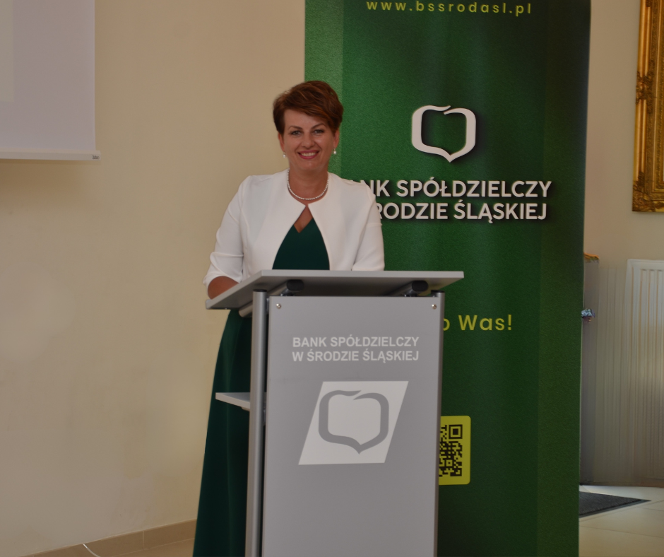 Prezes Banku w czasie przemówienia do delegatow